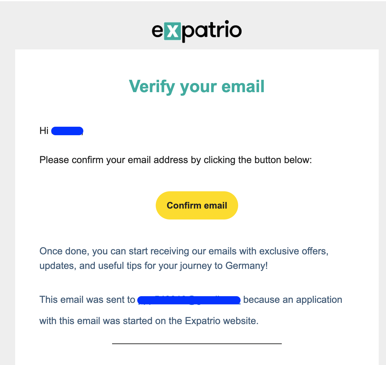 Expatrio 限制提領帳戶