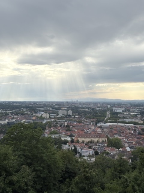 Durlach Turmberg Karlsruhe Panorama terrace Turmberg Aussichtsterrasse Turmberg Durlach觀景台 karlsruhe爬山